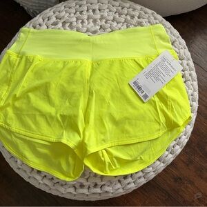 lululemon athletica Bright Yellow Athletic Shorts